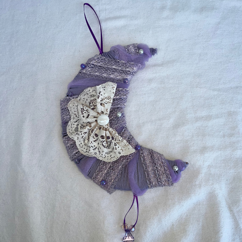"Lavender Crescent" Wall Hanging by Heidi Froess