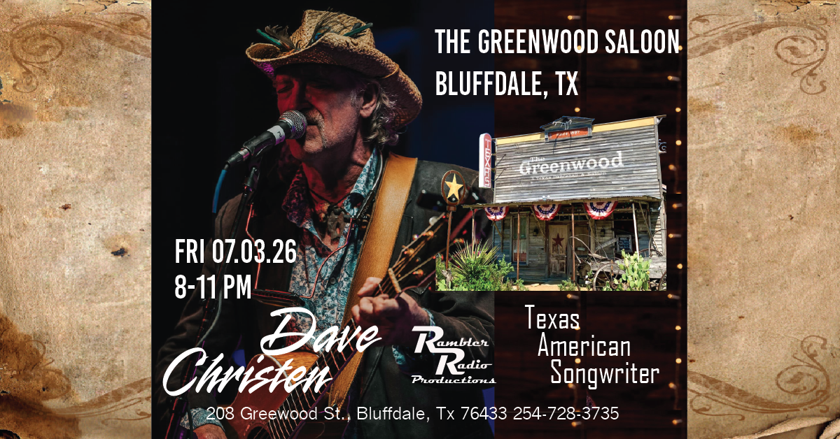 Dave Christen @ The Greenwood Saloon