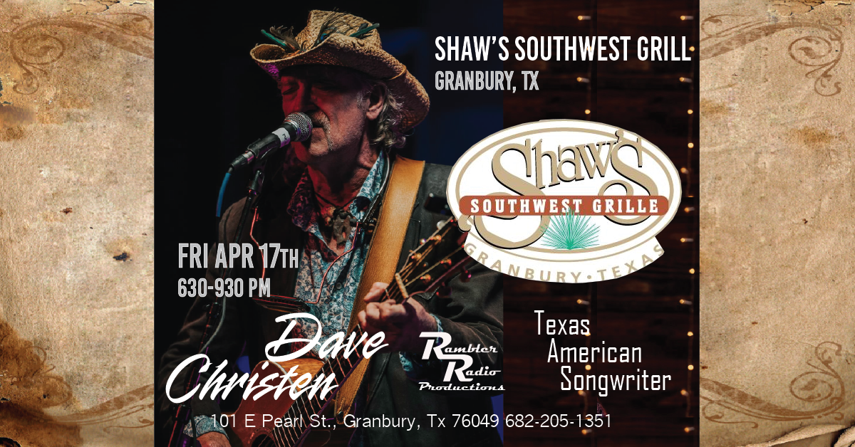 Dave Christen @ Shaw’s Southwest