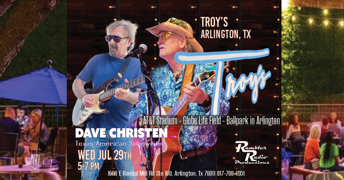 Dave Christen Don Maracle Duo Toys Texas Live