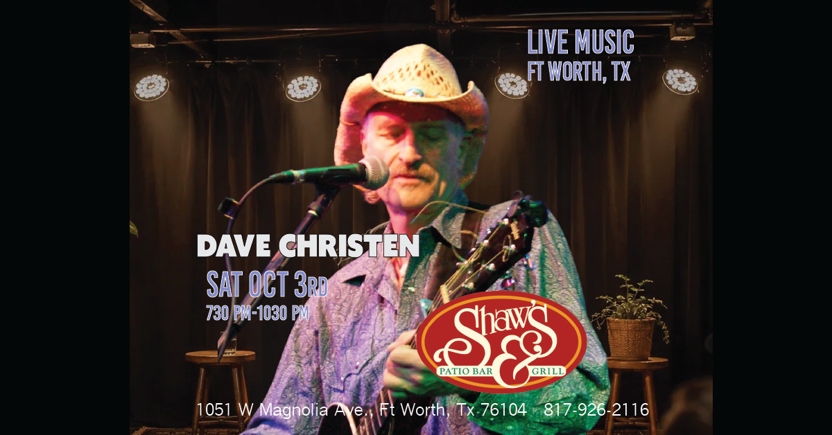 Dave Christen Solo @ Shaw's 