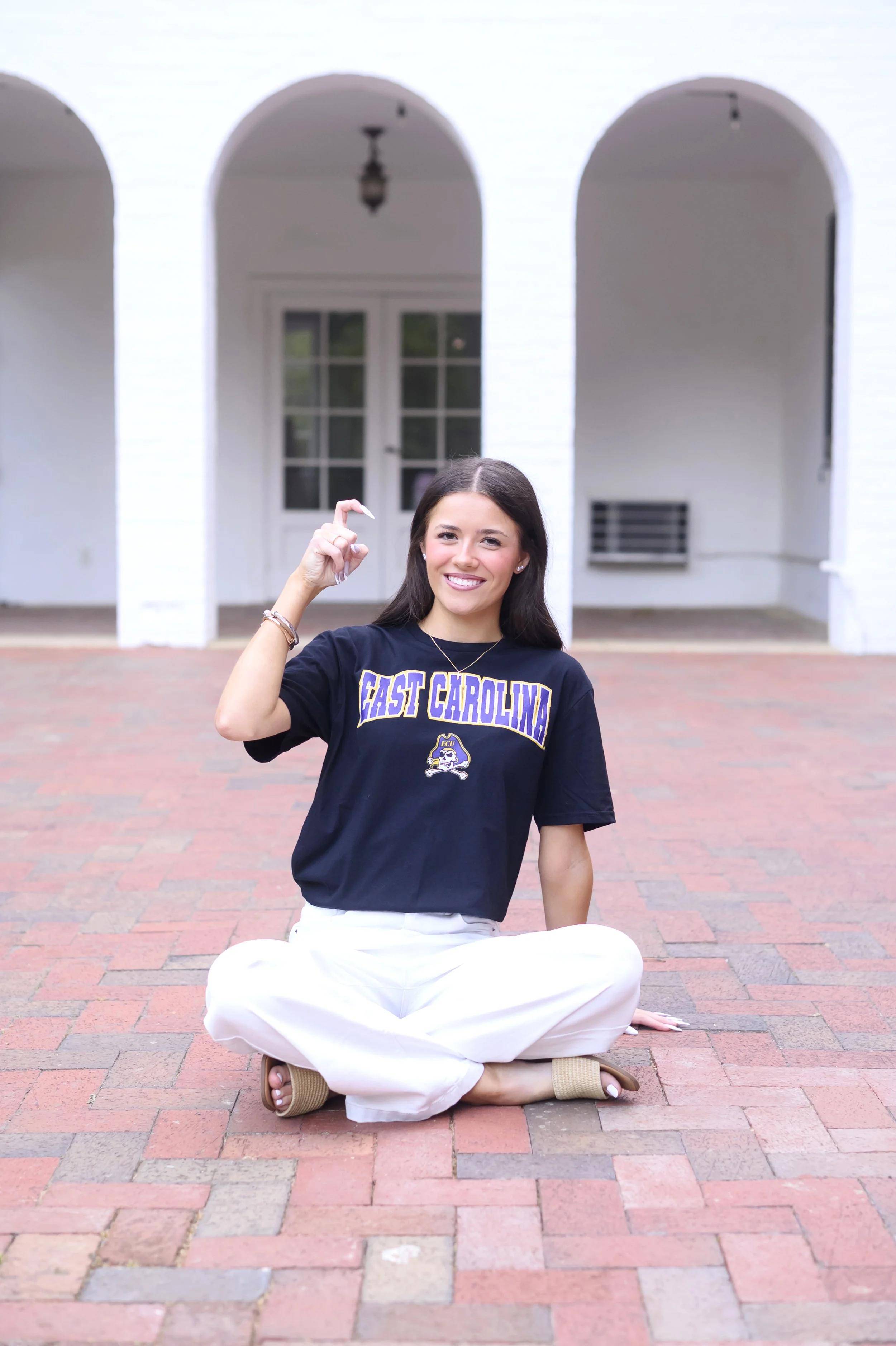 College Decision Day annoucement photo in Southern Pines by North Carolina Senior Photographer Jamie Loomis