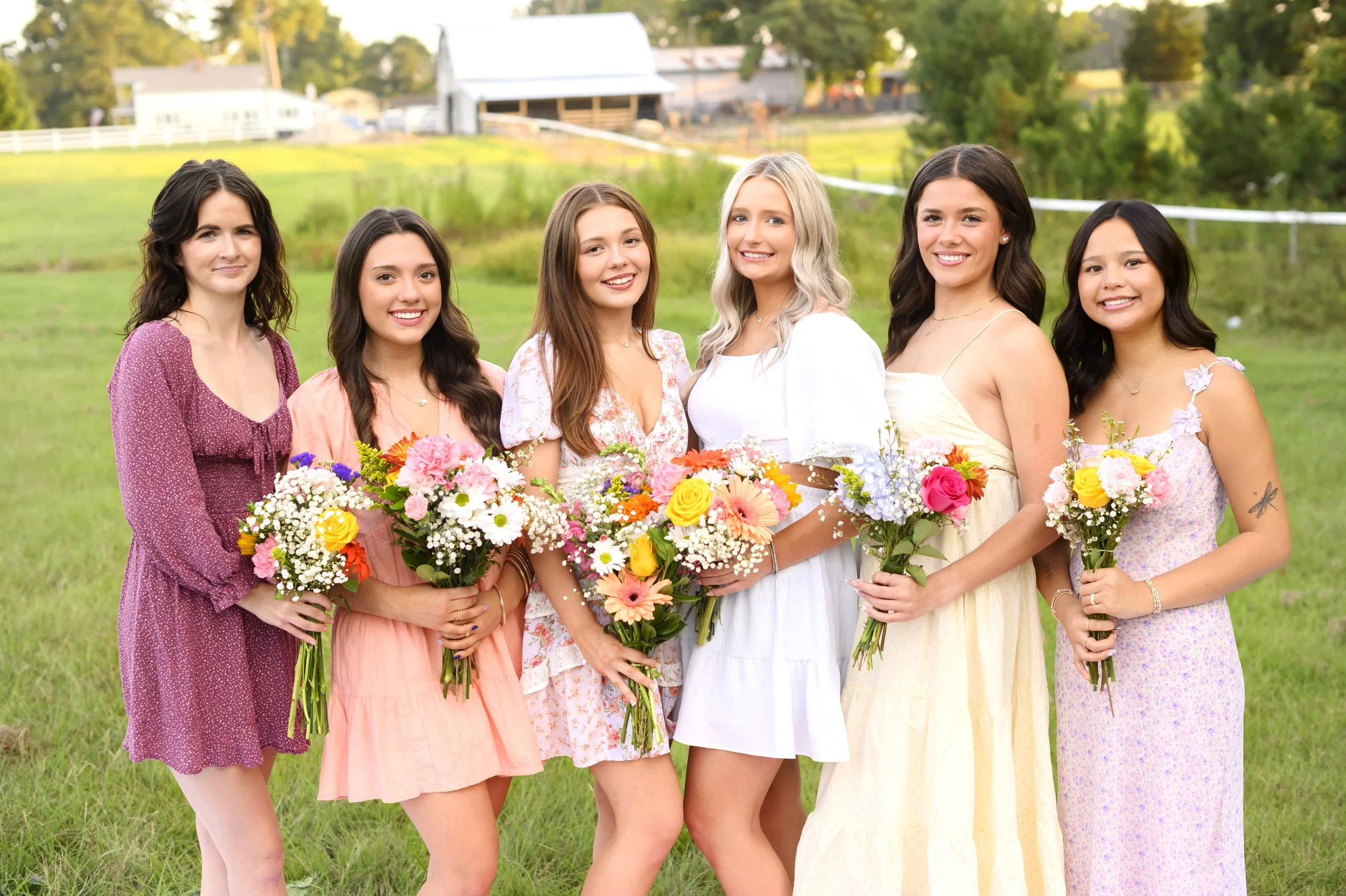 JLP Senior Team Floral Party session by Jamie Loomis Photography