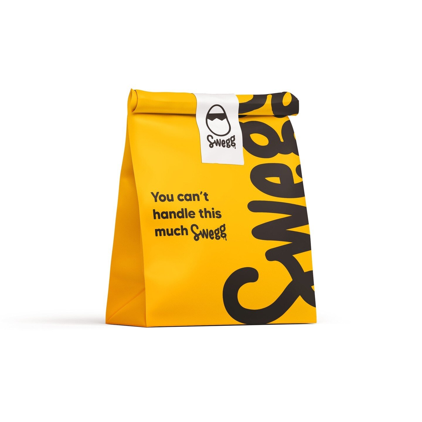 Pas op voor de tasjesdieven 😯🏴&zwj;☠️. 

We geven veel om onze branding en met deze verpakking weten wij zeker dat je met die extra Swegg over straat loopt 😎

Can you handle this much Swegg? 

made by @wij.zijn.jenk 
#swegg #sweggsandwich #eggsand