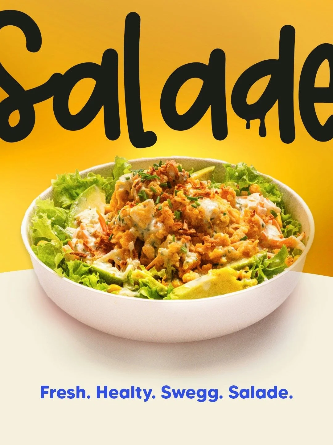 Een frisse, energieke en verrassend vullende lunch:
De nieuwe Power Salade 🥗⚡
Avocado, knapperige sla, koolsla, Swegg roerei, mais, crispy onions en onze basilicum-yoghurtsaus.

Licht eten is een eitje.

#leiden #leidenbrunch #sweggleiden #leidenhot