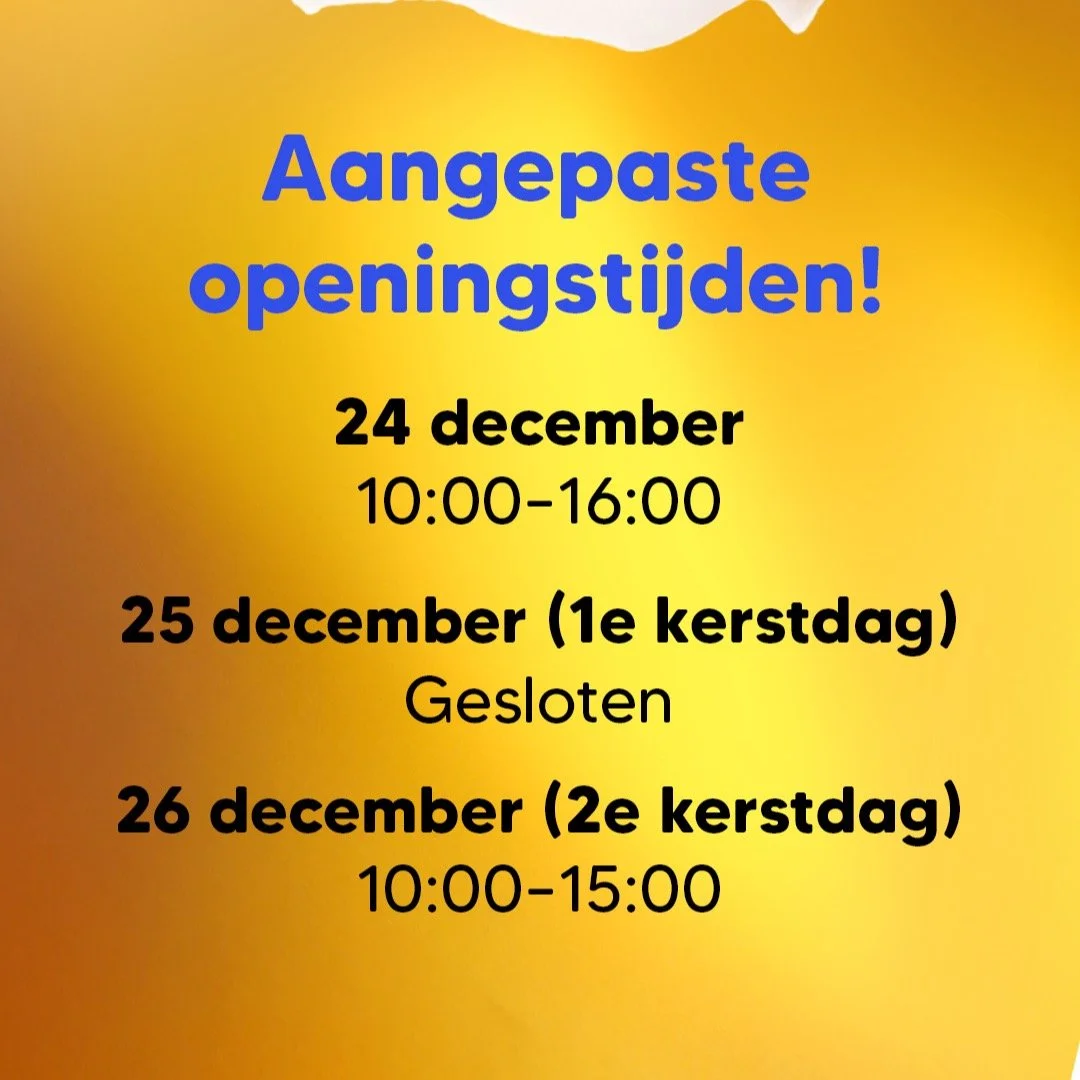 ✨ Let op: aangepaste openingstijden bij Swegg ✨

Om jullie deze kerst de beste Swegg-ervaring te geven, delen we graag onze openingstijden rond de feestdagen:

🎄 24 december: 10:00 &ndash; 16:00
🎄 25 december: gesloten
🎄 26 december: 10:00 &ndash;