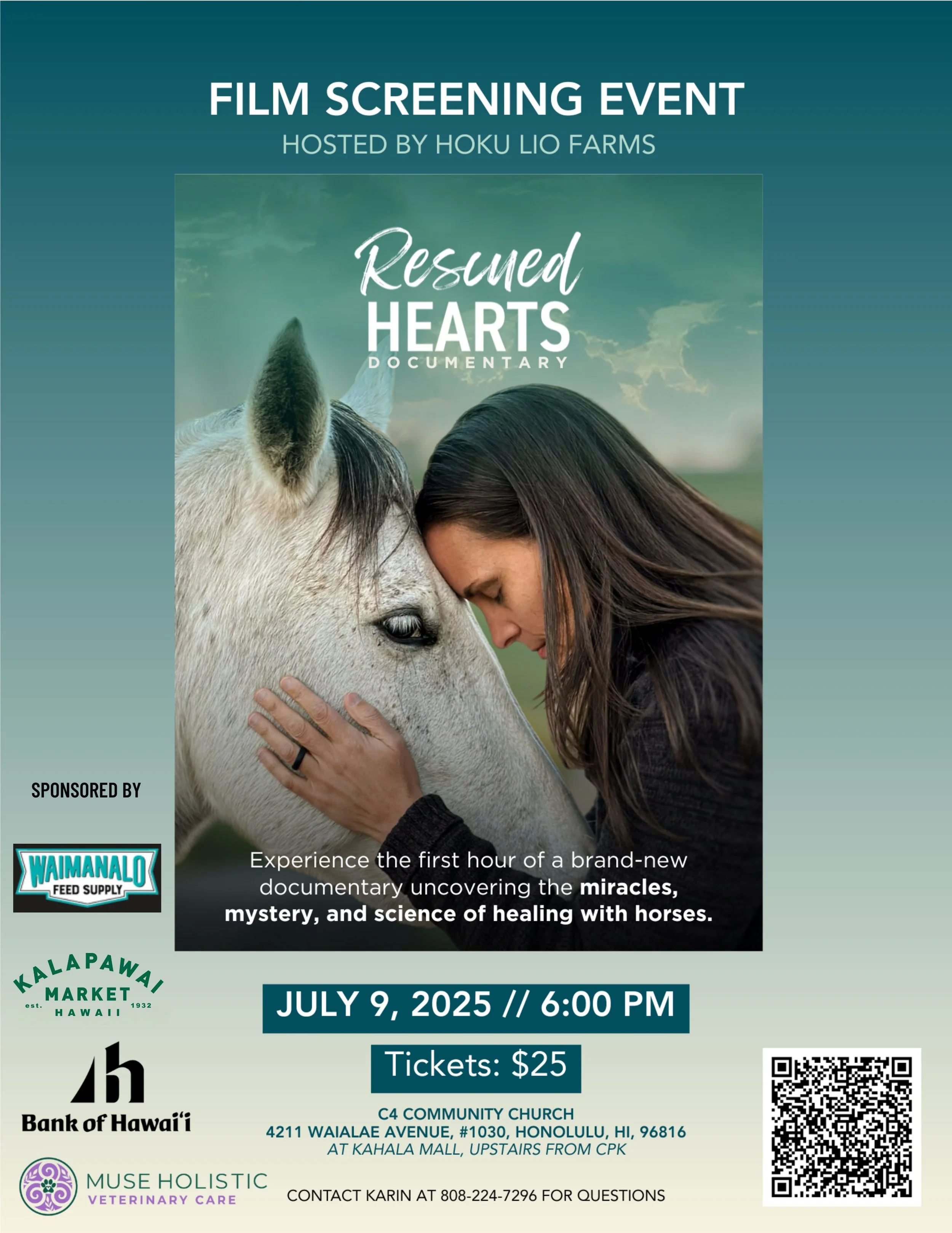 Rescued Hearts Film Screening and Introduction to Hoku Lio Farms