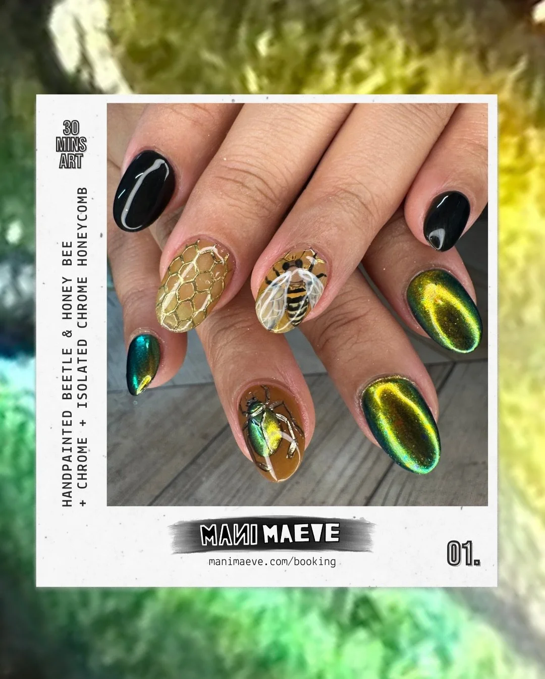 Which look is your favorite?!
1. Scarab &amp; Honey Bee
2. Green &amp; Gold: Squiggles &amp; Checks
3. Two Patriots
4. Vintage Glass
5. Tortoise &amp; blue