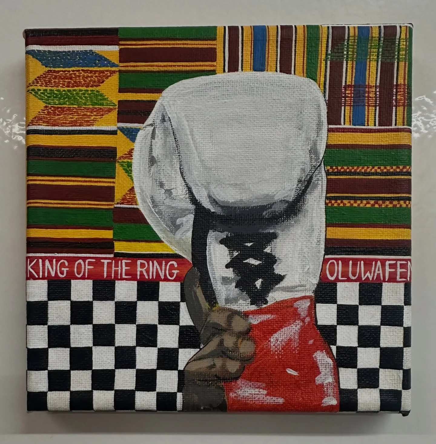 Long live the king @anthonyjoshua 
New painting by moi