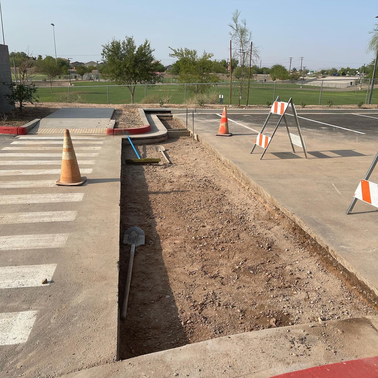 💧 Starting valley gutter work 💧 #concrete #arizona #maricopa #gutters #cuttingconcrete