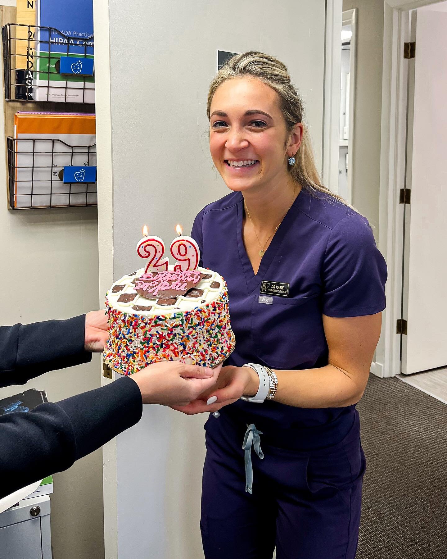 Happy Birthday Dr. Katie!!! We love having you on our team!#nutleypediatricdentistry #npd #hollywoodsmiles