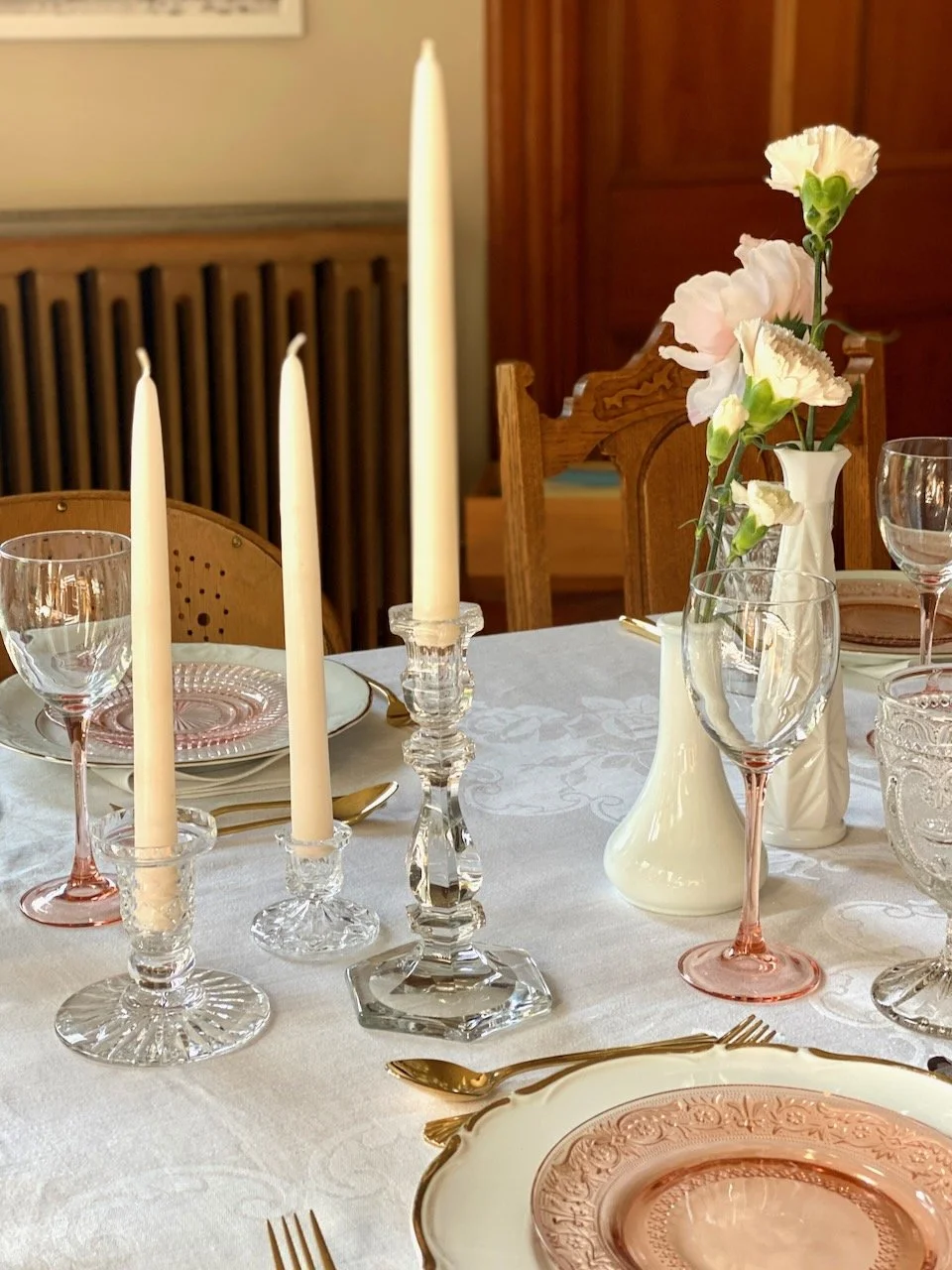 Vintage brass candlesticks for rent — Unavia Vintage