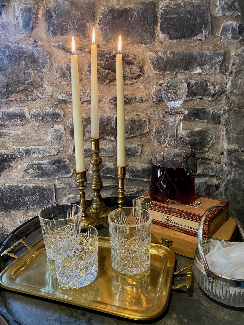 Vintage brass candlesticks for rent — Unavia Vintage
