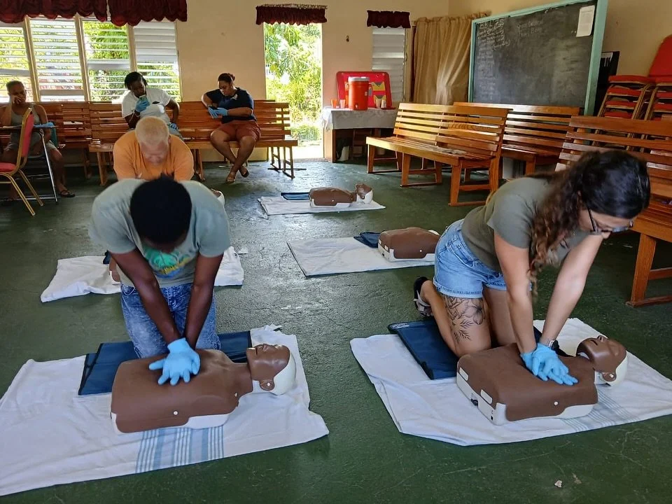 ⛑️ Two of our team members, Jessica and Dravin, recently took part in a valuable First Aid Training, led by certified instructor Bertillon Hamilton (CPR, First Aid, AED, BLS, EMR).
 We&rsquo;re proud to have added essential life-saving skills to our 