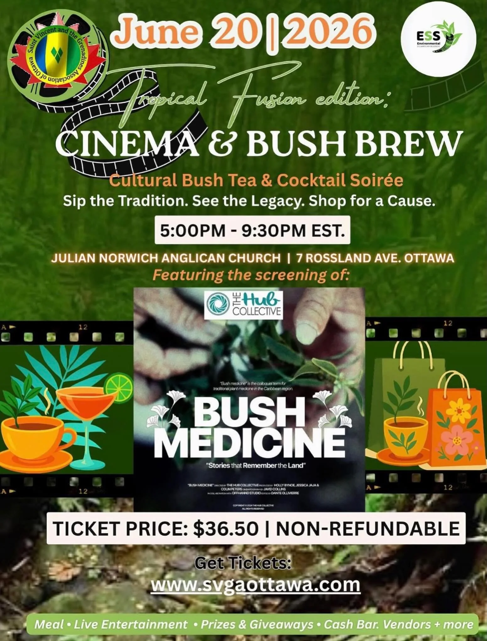 🎬 Our documentary &lsquo;Bush Medicine: Stories that Remember the Land&rsquo; will be featured at the &lsquo;Cinema &amp; Bush Brew&rsquo; event in Ottawa, Canada hosted by our friends at the SVG Association of Ottawa (@svga_o). 🌿

If you&rsquo;re 