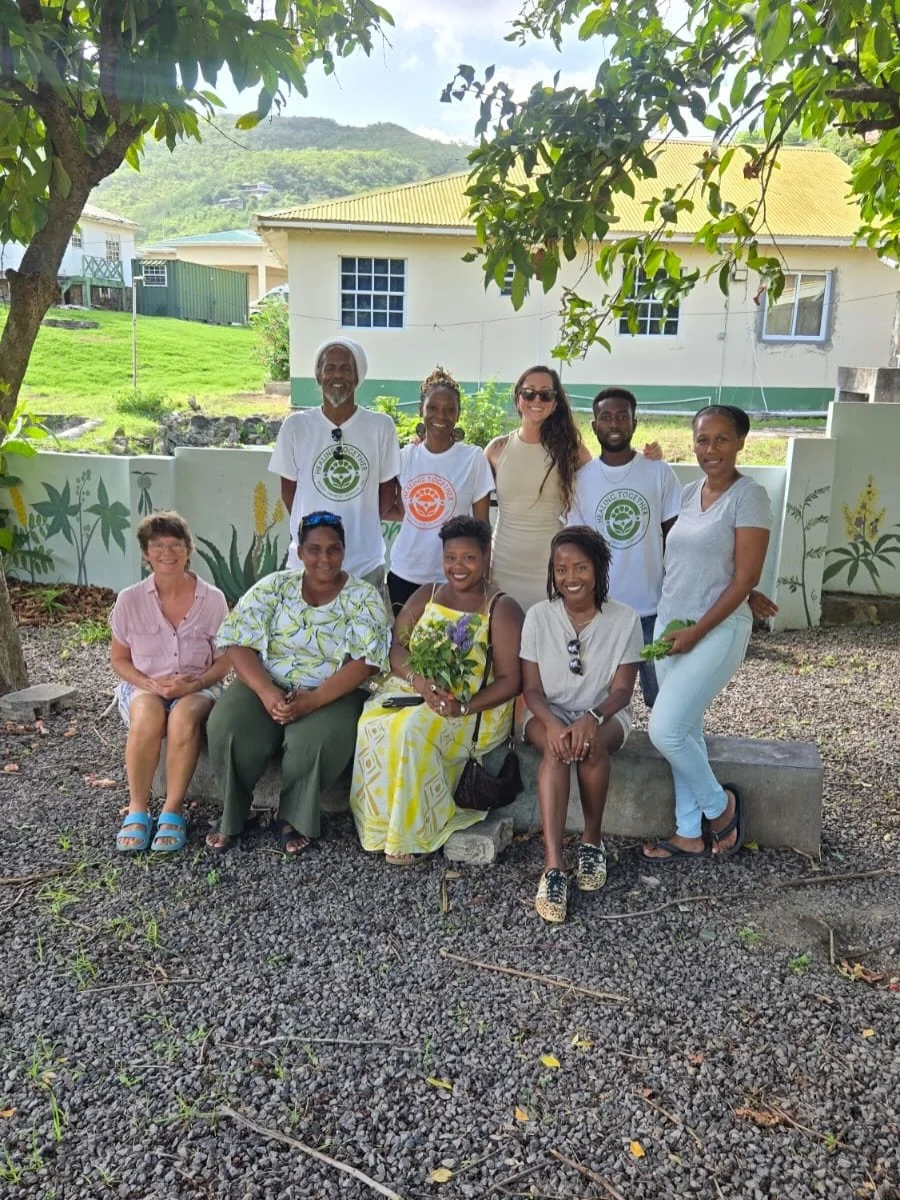 Last week, we were delighted to welcome representatives from the Caribbean Biodiversity Fund, the SVG Conservation Fund and many Conservation Funds across the region to our Bush Medicine Community Garden for a meaningful visit and discussion.

The vi