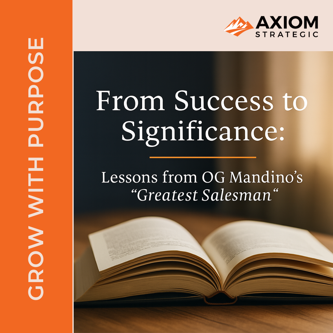 168: From Success to Significance: Lessons from OG Mandino’s “Greatest Salesman” episode artwork