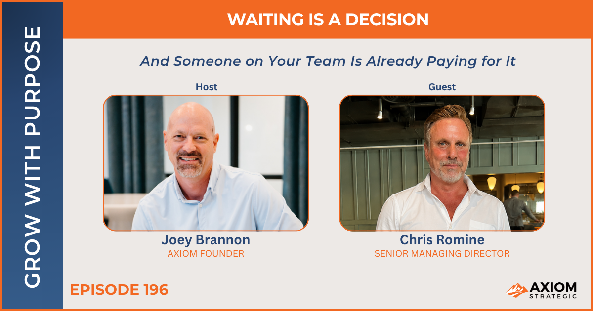 Joey Brannon Founder and CEO of Axiom Strategic with Chris Romine Senior Managing Director Northern Trust