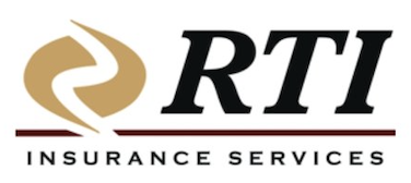 RTI Insurance Services logo with a gold and white swoosh design and black text.