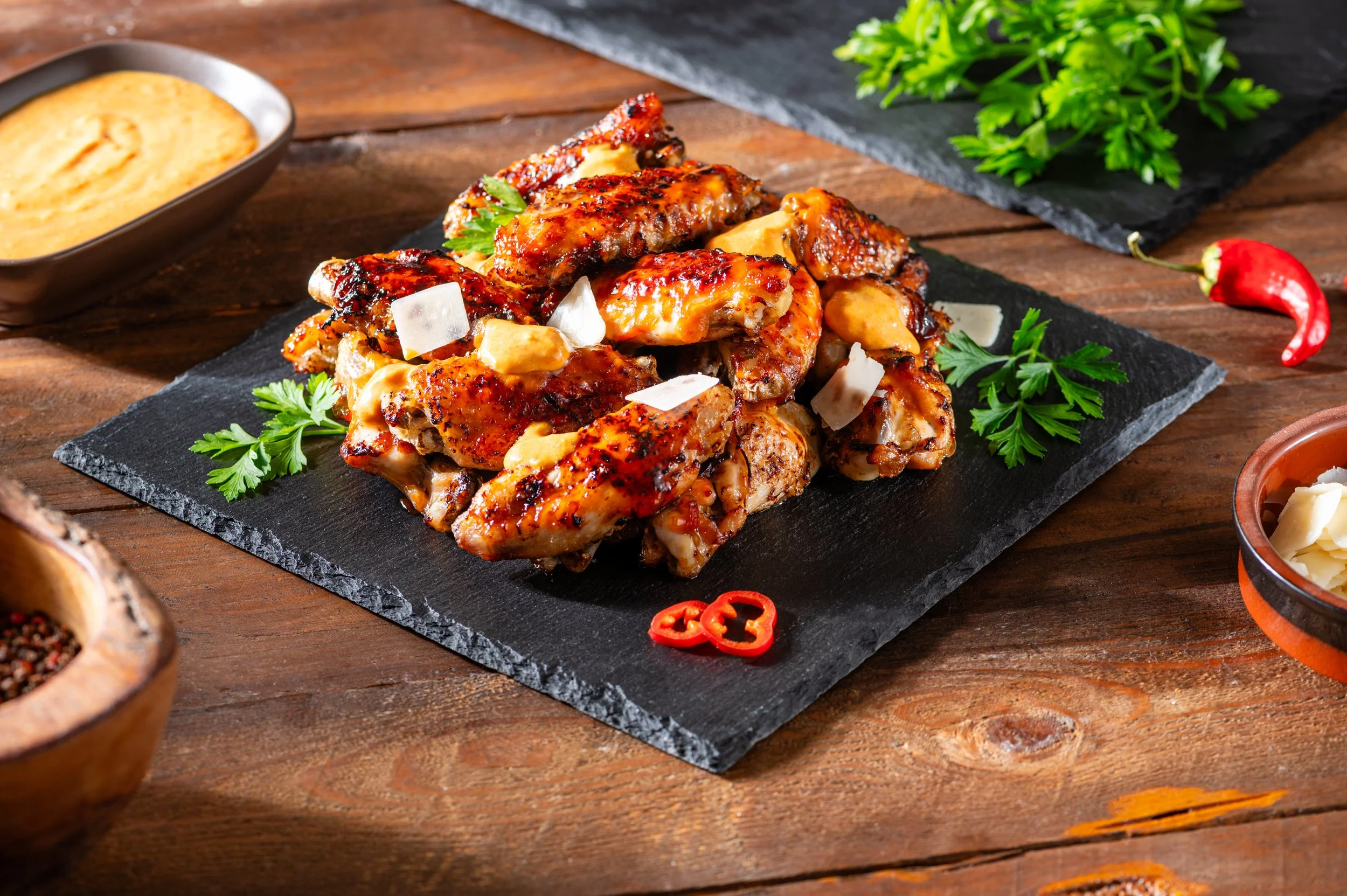 Buffalo Wings at Pats Pizza The concept cuisine 
