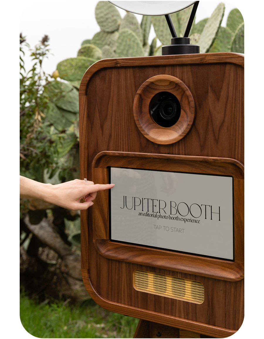 Jupiter Booth photo booth at a Los Angeles wedding