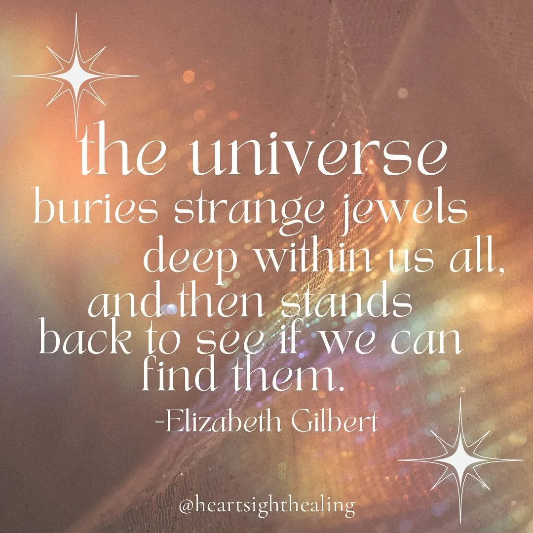 I saw this beautiful Elizabeth Gilbert quote posted recently here and had to reshare 💎

What if the imagination you haven&rsquo;t had as much access to in your daily life is actually one of those buried jewels?

What if your capacity to dream, to en