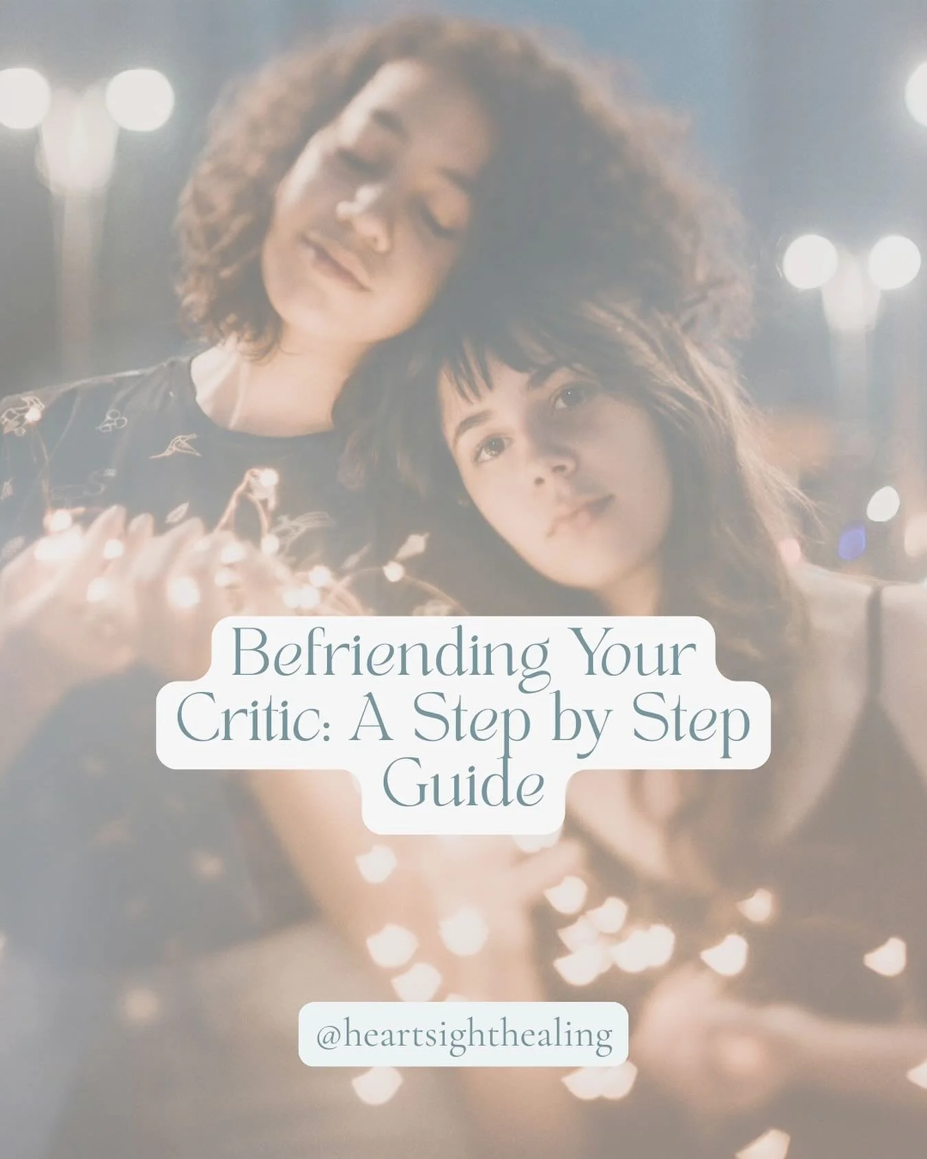 So how do we start befriending the inner critic? 🤝

First, simply notice. You don&rsquo;t have to like this part (many of your other parts probably really dislike your inner critic too). See if the parts of you that don&rsquo;t like it can give you 