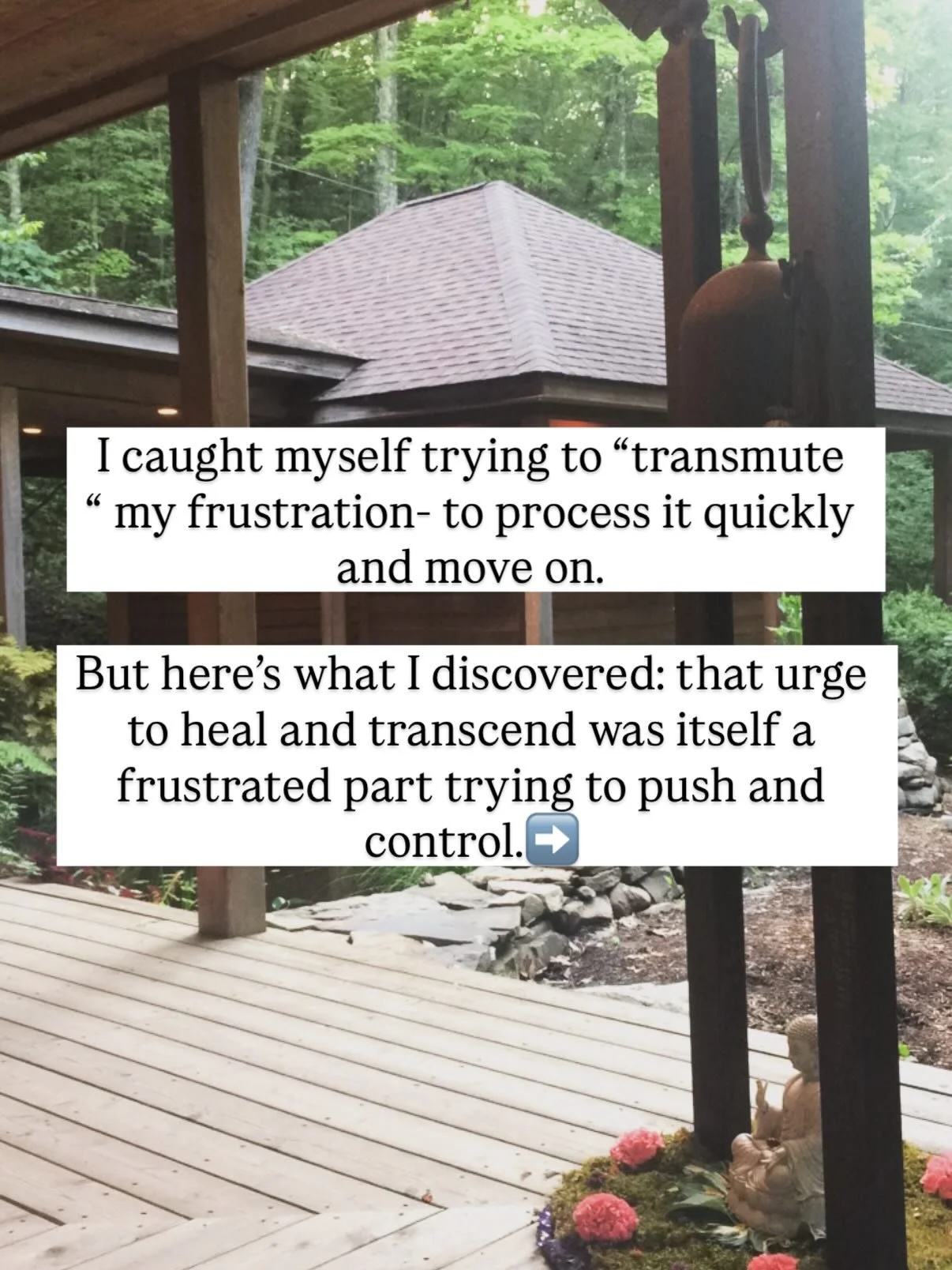 What part of yourself have you been trying to heal or &ldquo;transmute&rdquo; when what it really needs is your listening?

#ifs #internalfamilysystems #selflove #selfleadership #spiritualbypassing #wholeness