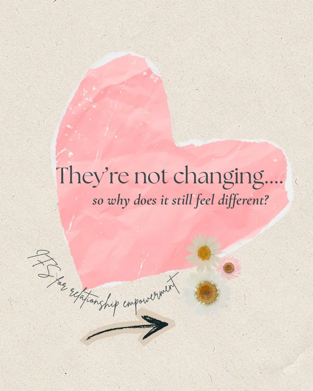 As easy and understandable as it is to wish your partner would just CHANGE ALREADY! real transformation in relationships often begins with a U-turn toward your own system.

Not to let them off the hook, but to let you off the hook of reactivity.

Thi