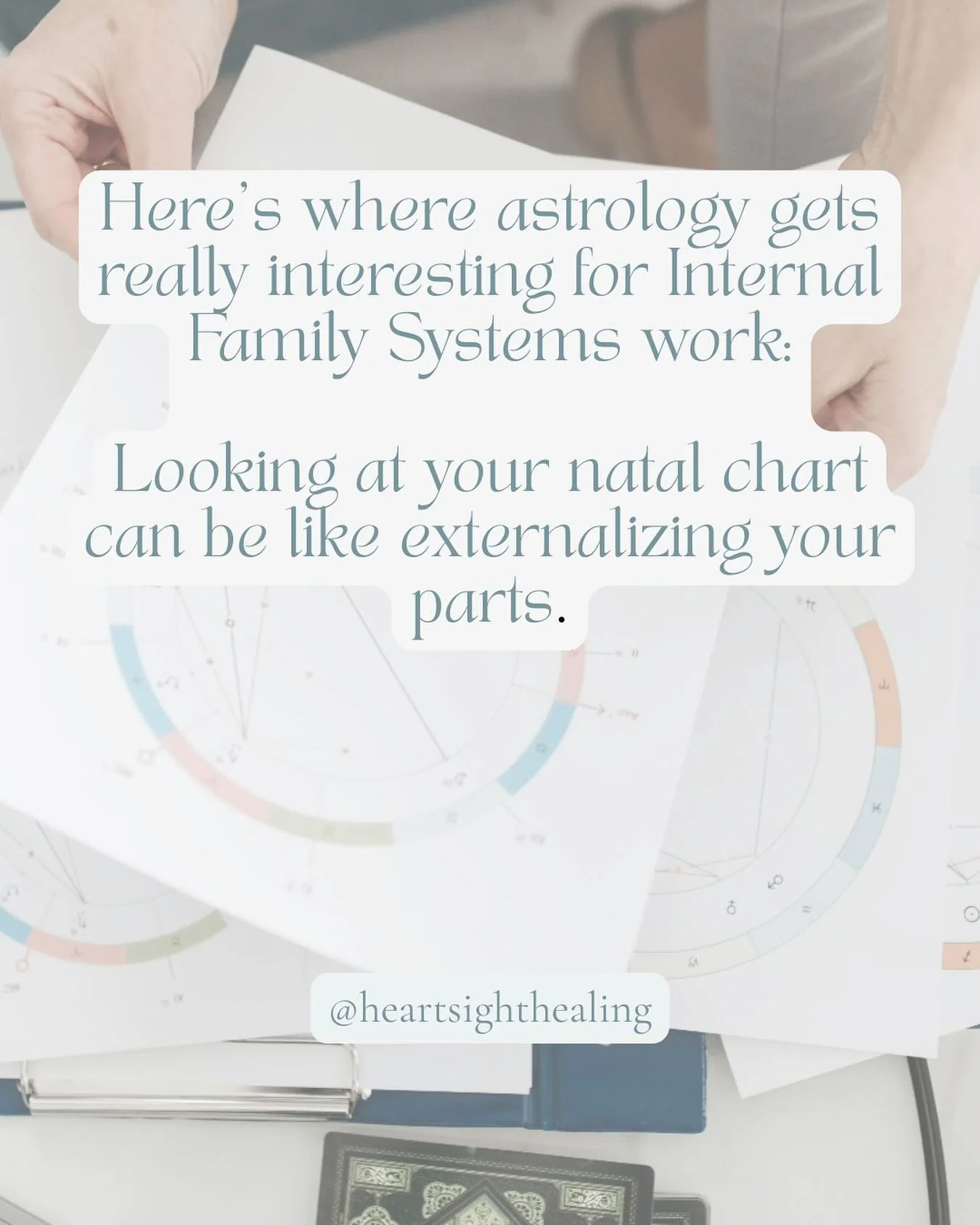 We can see the planets as symbolic parts of ourselves. We can also see how they&rsquo;re in relationship to one another, which may shed light on internal conflicts that have been frustrating or confusing.

Anytime we externalize our parts, we create 