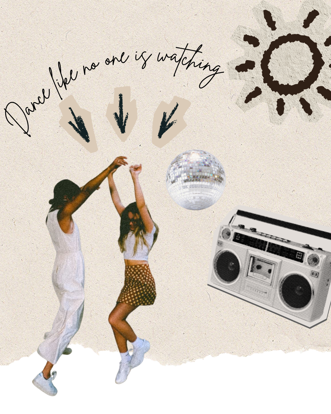 women dancing joyfully at home