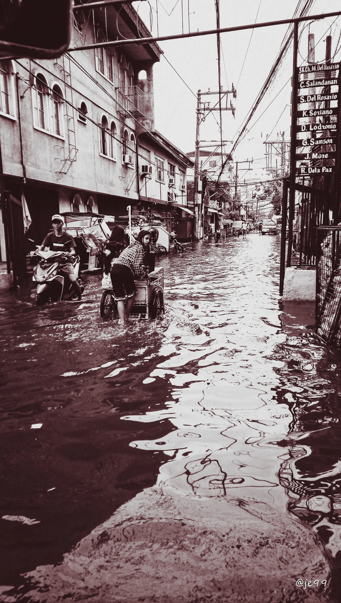 This photo was taken August 9,2019 in Manila. (Yes it is)  When typhoon "Hanna" hit the Philippines.  