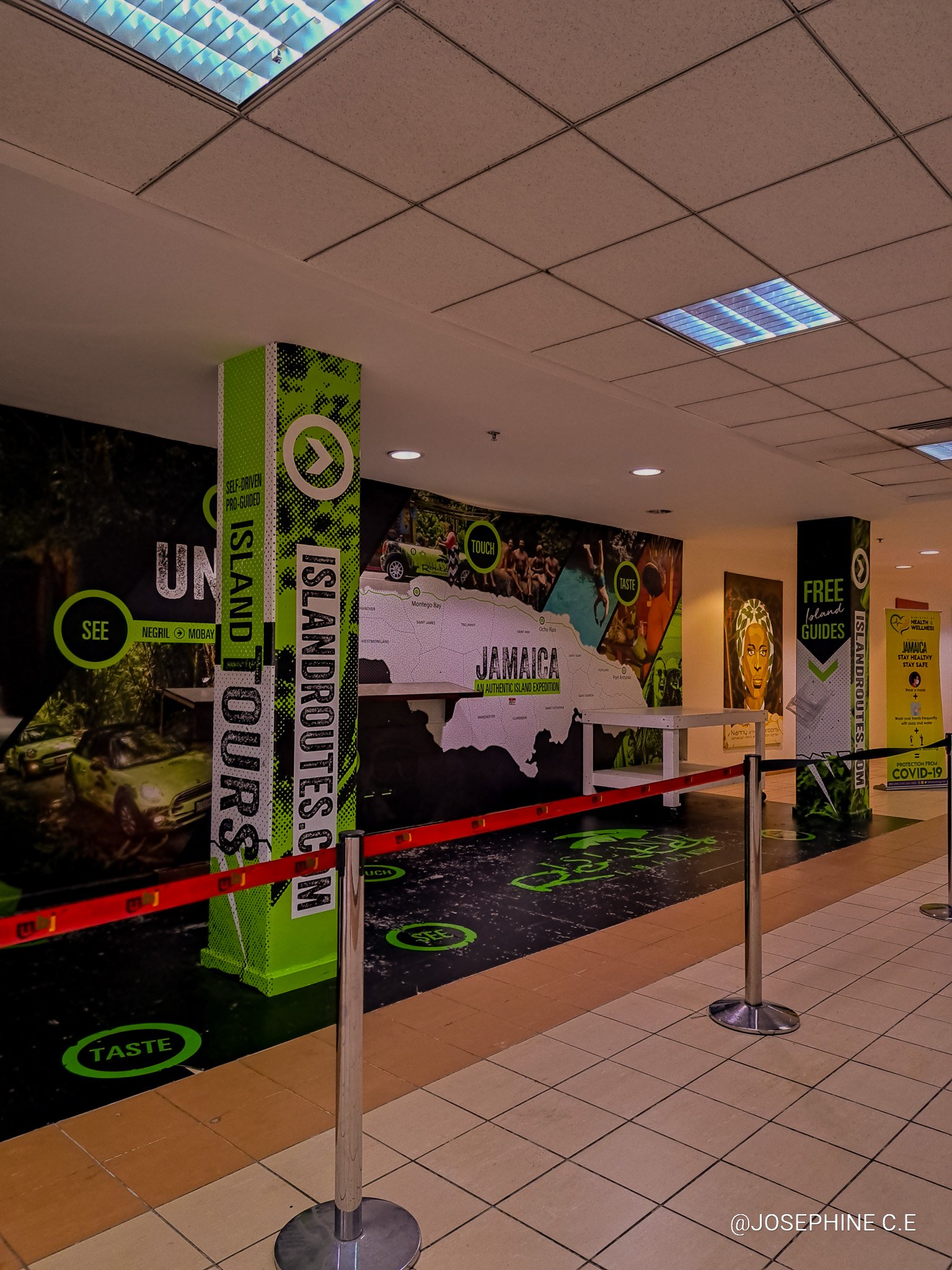 A touchdown at the airport.