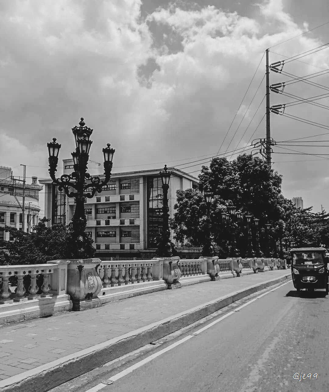 "Jones bridge"
One of the old bridge in Manila built in 1920 and was recently enhanced last year by Mayor of Manila. 