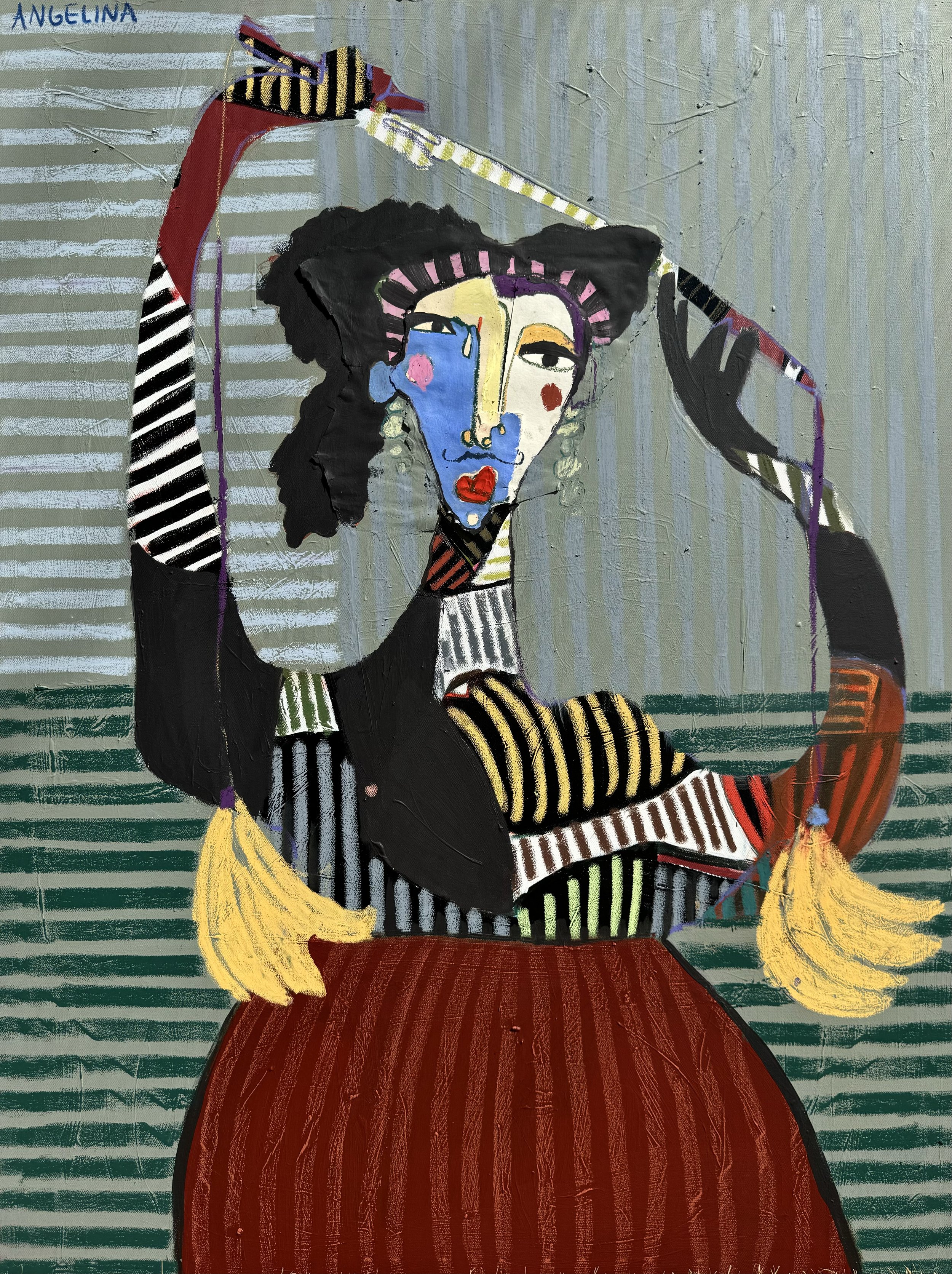 "Ana’s Bananas" 36”x24” 2024