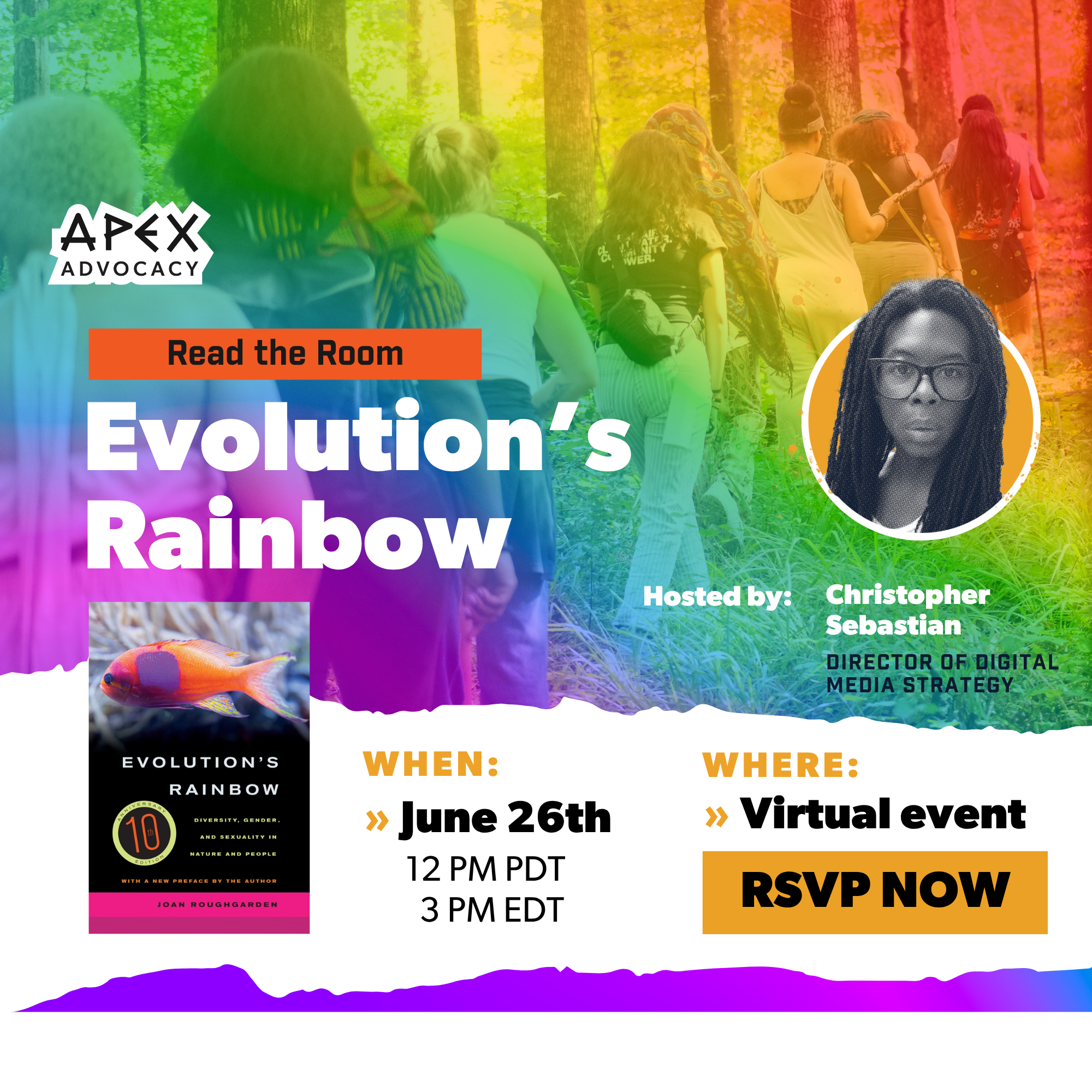 Read the Room June 26: PRIDE and Evolution's Rainbow