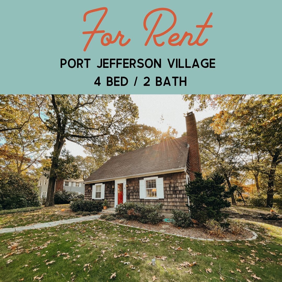 ✨FOR RENT✨
Spacious cape located in Port Jefferson's Poets Section with Port Jefferson Schools. Walking distance to everything Port Jefferson Village has to offer. Two bedrooms on the main level and two generous sized bedrooms on the upper level. Hug