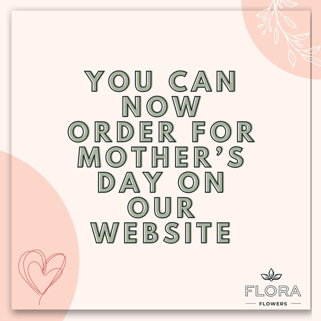This Sunday we celebrate our Mums&hellip;.and flowers are always a great way to show your Mum you love her.

We&rsquo;ve loaded a few Mother&rsquo;s Day options onto our website. This year we&rsquo;ve also got a few lovely plant options for people wh