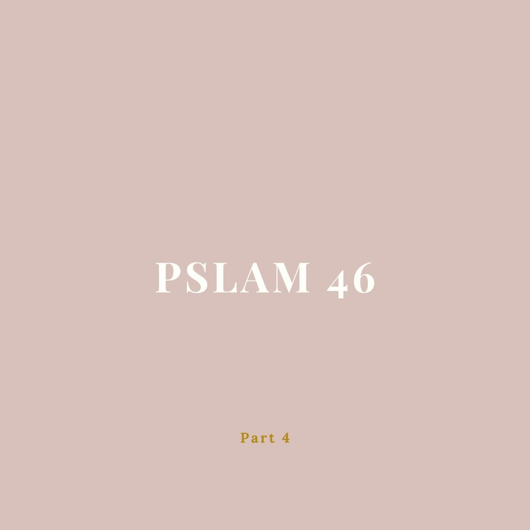 As I've reflected on Psalm 46, I noticed vs. 8 is the very first time an invitation or call to action is presented in the chapter. Up 'til now, Psalm 46 has been a journey of descriptions and declarations all aimed at settling our hearts down enough 