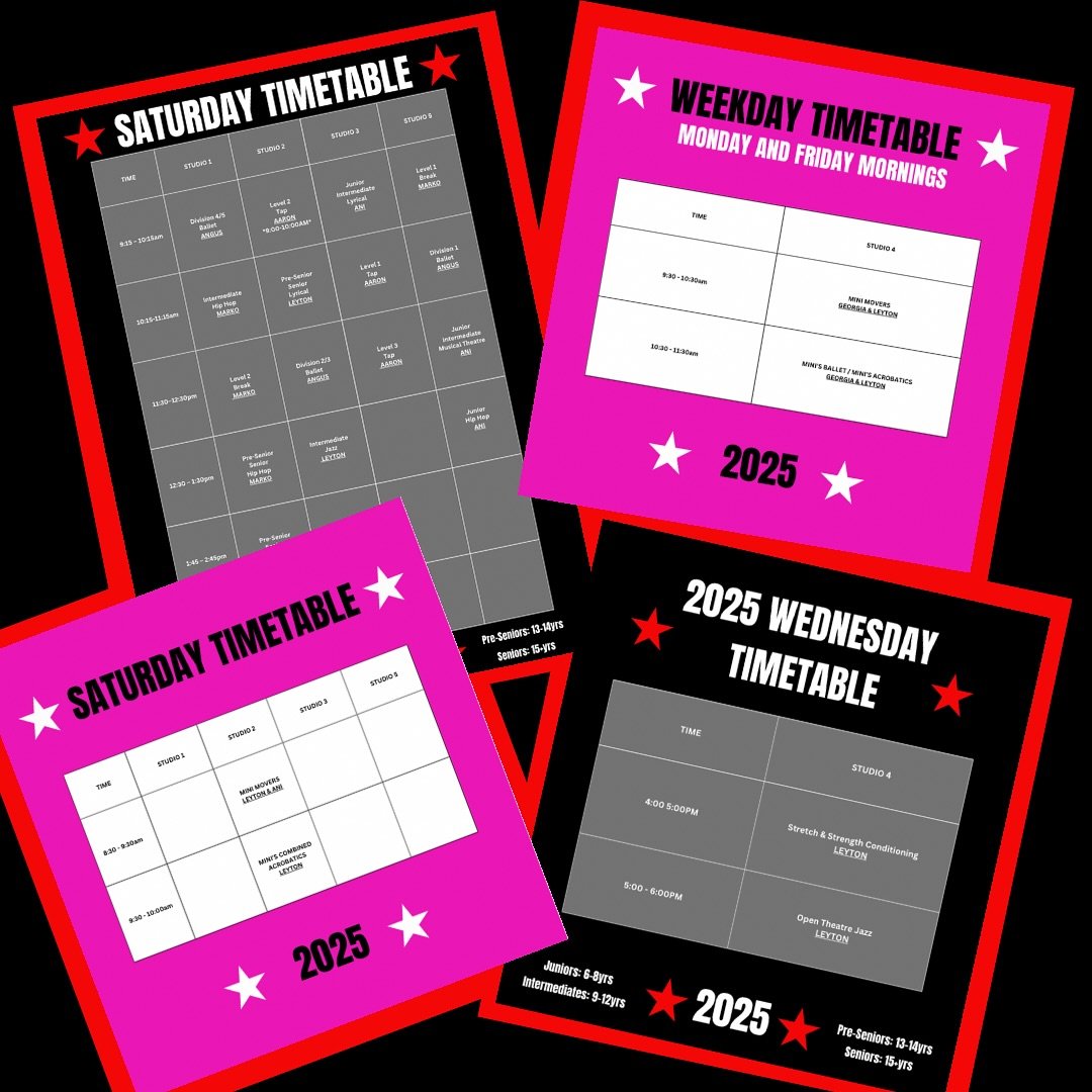 Another exciting year of DANCE starts this week! 

BRING ON 2025 🔥 
A year jam packed with new exciting opportunities lead by an incredible team of teachers! 

Come and join our STUDIO 17 Family ❤️🖤🤍