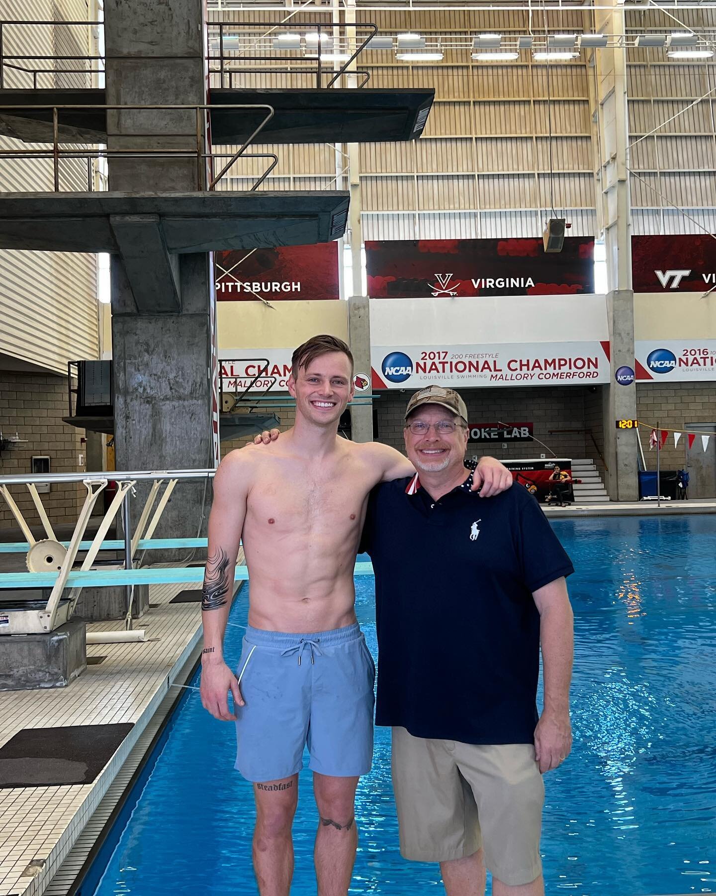 Had the privileged of @steele_johnson , 2016 Olympic silver medalist, joining our practice this weekend. 

Thanks for being an inspiration to the diving community, Steele. Your journey has been one of courage, passion, and perseverance. We can&rsquo;