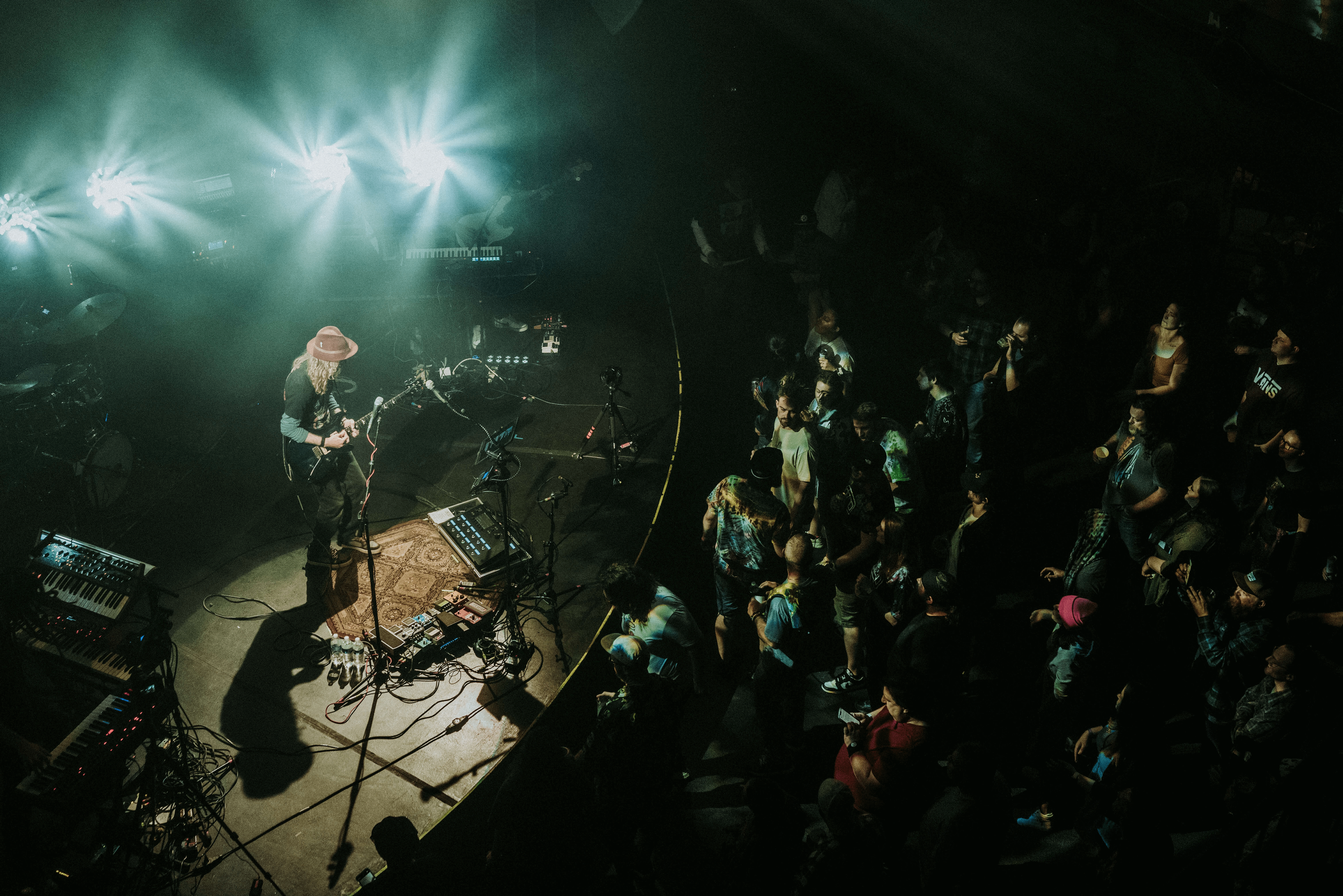 Expert lighting design by Wallflower Event Design brought energy and color to the Dizgo show, creating an unforgettable atmosphere at The Thunderbird.