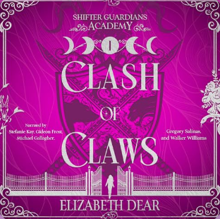 The words "Clash of Claws" in front of a shield with two swords crossed.
