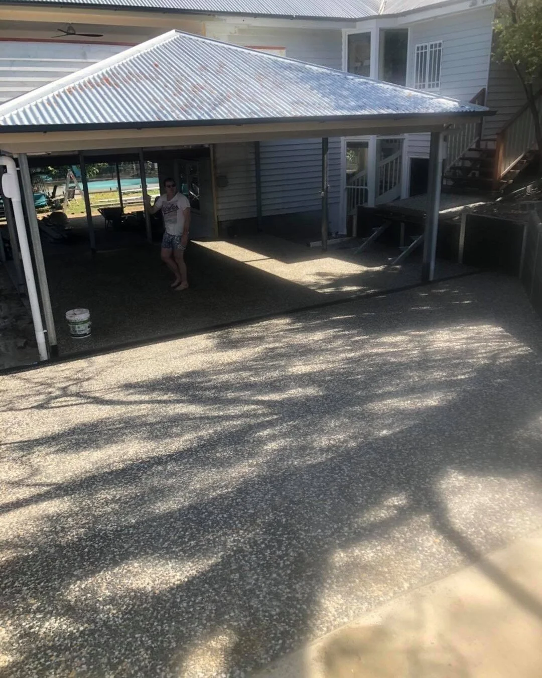 Heading towards completion of this project of McPherson Developements, concrete enhancements by Faulks Finishes. Eclipse exposed, Ashgrove!