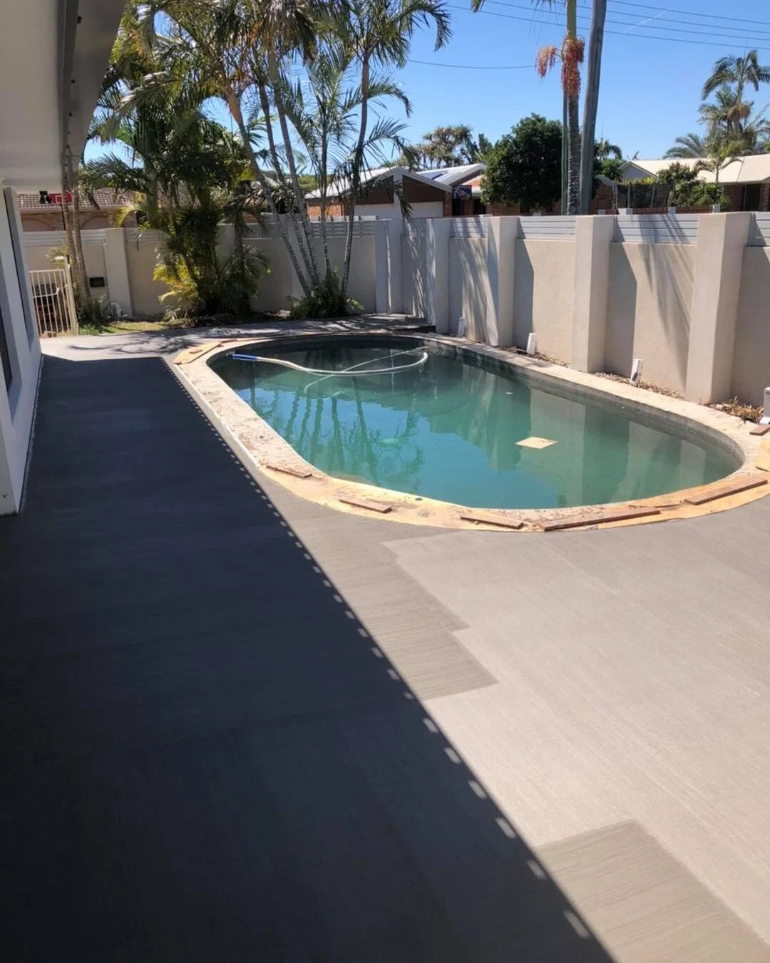 Pool surround, Driveway extension, Entry and shed slab Warana 👍