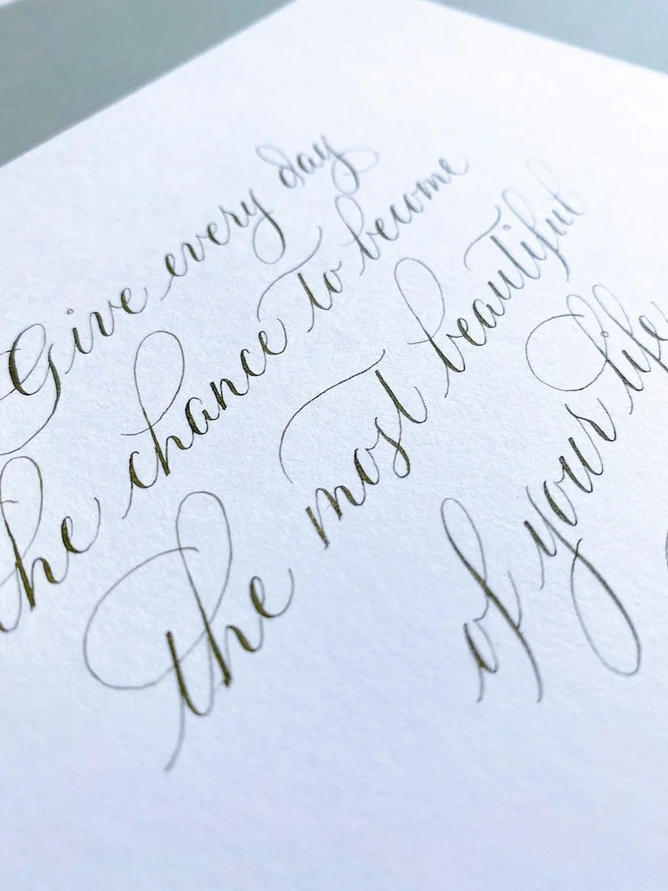 Science and Art of Flourishing Curious Medium Calligraphy