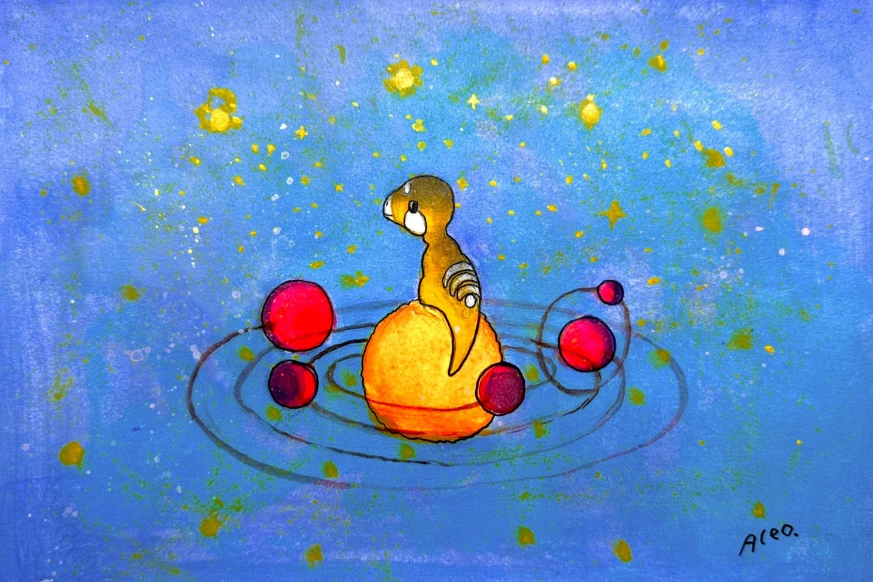 "Cosmic Doto" 10.75 in x 8 in
