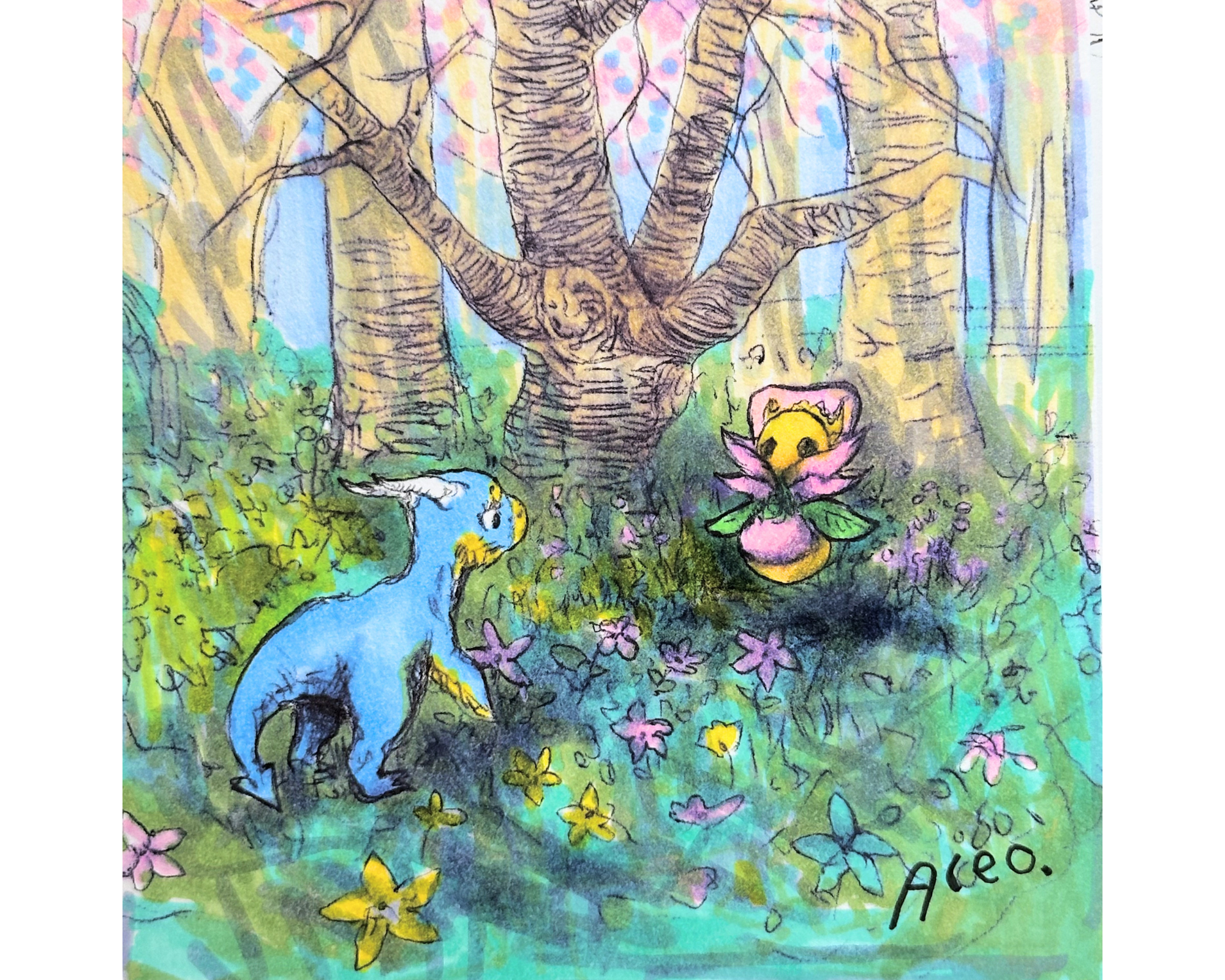 "Kresneagull and Henzy," 4.5x4.5 in