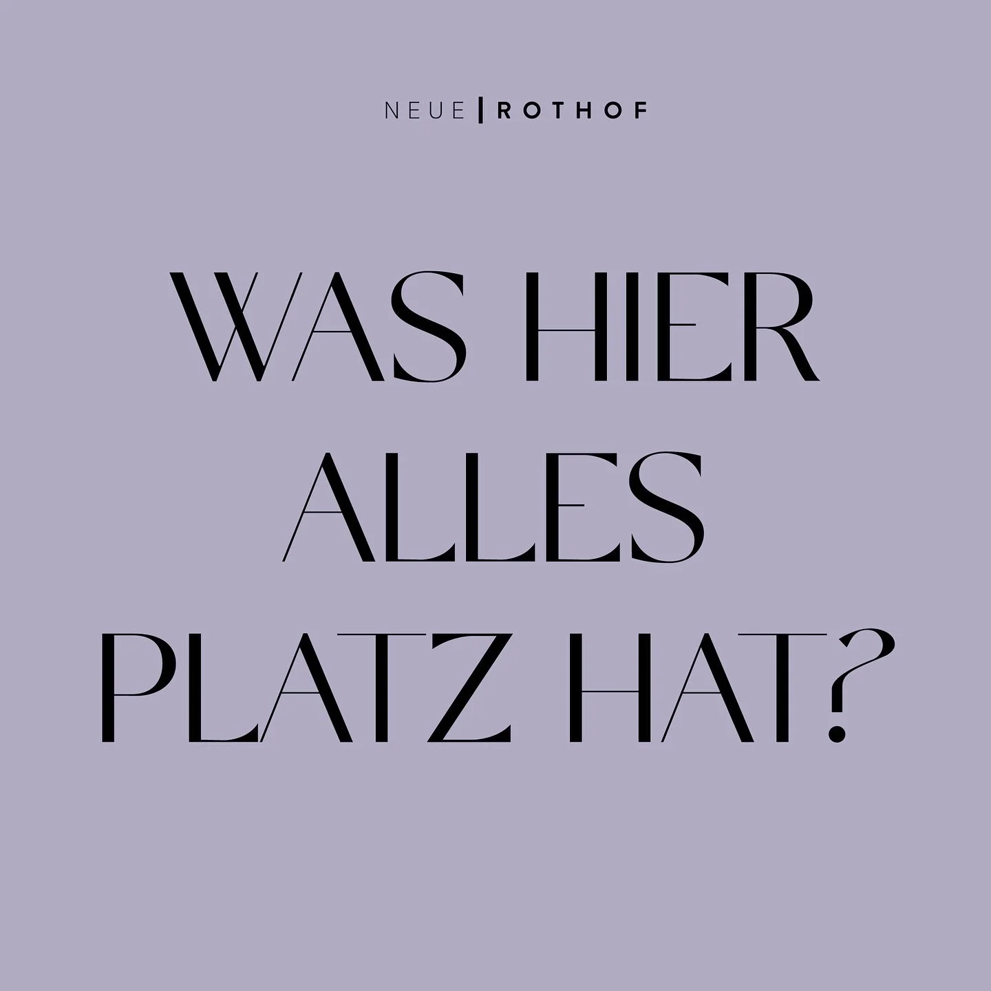 In der Neuen Rothof ist Platz f&uuml;r das, was z&auml;hlt &ndash; und nichts, was st&ouml;rt. 
Also kommt heute bei uns vorbei, wir freuen uns 😌💜
➖
#neuerothof #frankfurtammain #frankfurtdubistsowunderbar #ffm #frankfurtcity