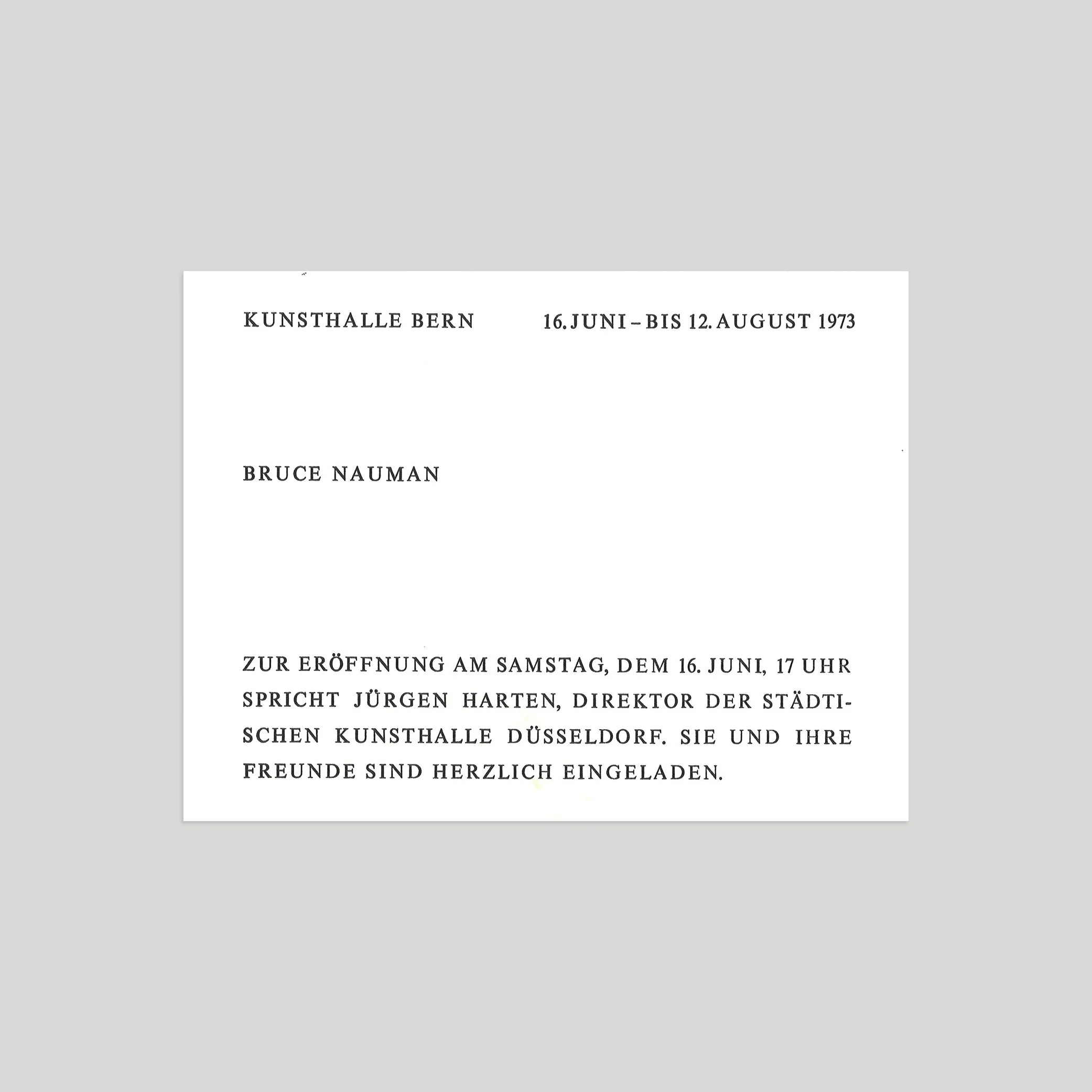 Bruce Nauman / Bruce Nauman